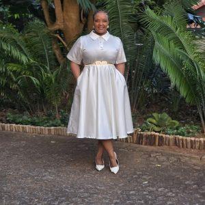 Black or white Mikado Dress