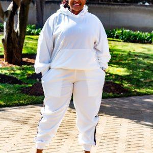 Soft Corduroy Tracksuit Set